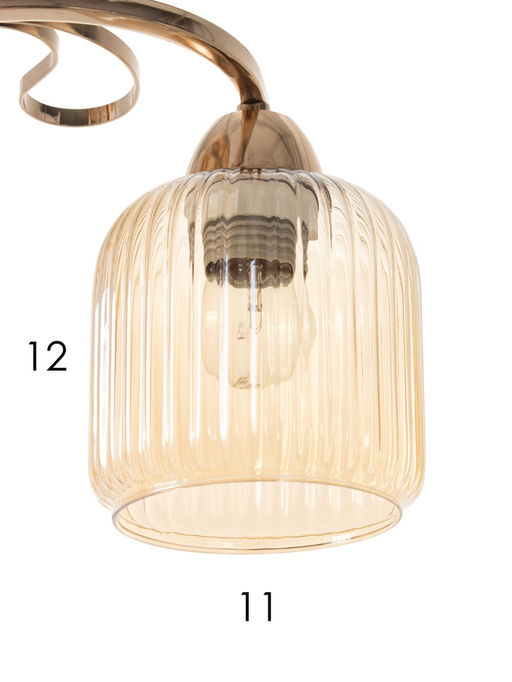 Люстра 20133/3, 3хE27, 60 Вт, золото