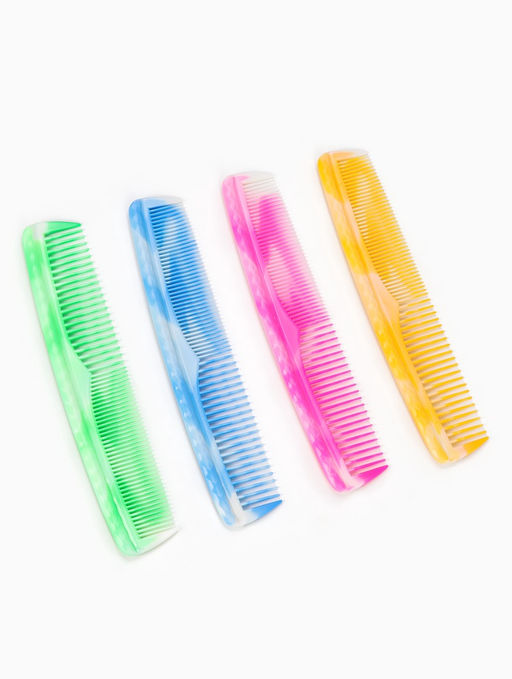Цена за 6 шт. Расчёска комбинированная, 19.5×4 (±1) см, МИКС