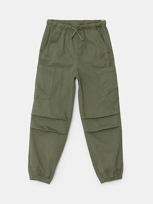 Beli Lastikli K?z ?ocuk Jogger Pantolon