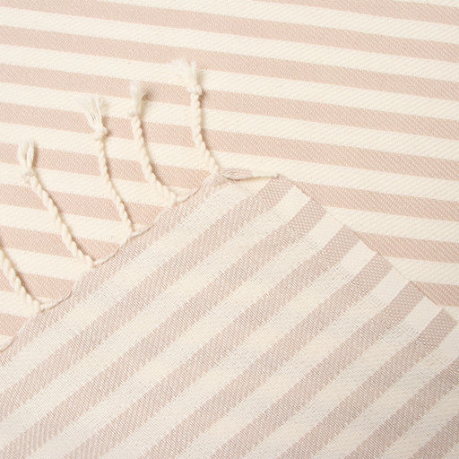 Полотенце - пештемаль пляжное «Полосы», 100×180 см, хлопок 100%, бежевое