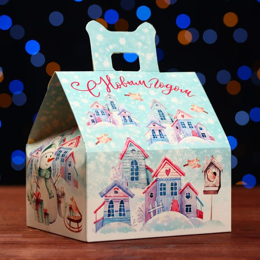 Цена за 5 шт. Подарочная коробка Метелица, 13,3 х 11,6 х 12,6 см - Simaland фото 4