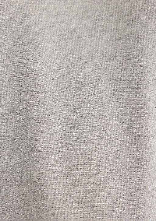 Bisiklet Yaka Gri Basic Tisort - Mavi фото 6