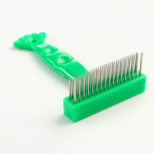 Расчёска-грабли Лапка, 15 х 8,8 см, зелёная - Пижон фото 3