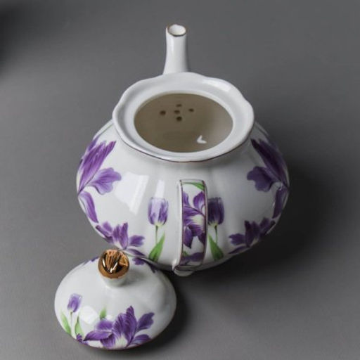 Чайник заварочный 800 мл / GF3-TP /уп 18/ костяной Ирисы - Галеонтрейд фото 7