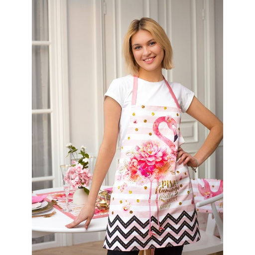Фартук Этель "Pink flamingo" 60х65 см, 100% хлопок, саржа 190 г/м²