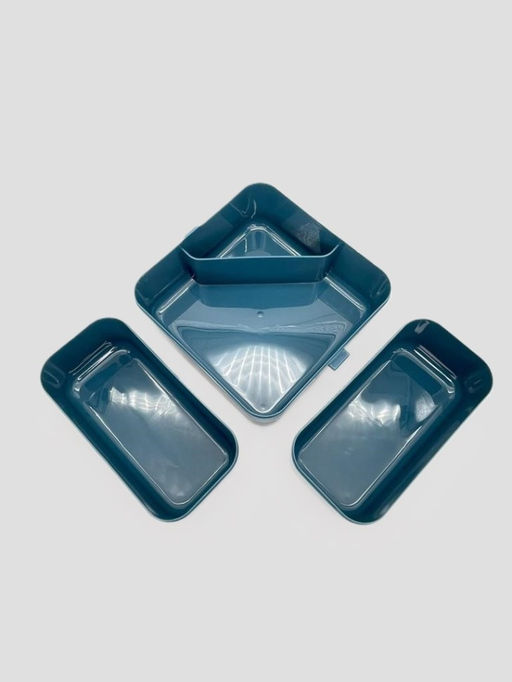 Ланчбокс "Sistem lunch", жёлтый, 2 яруса, 3 отделения (1800 мл)