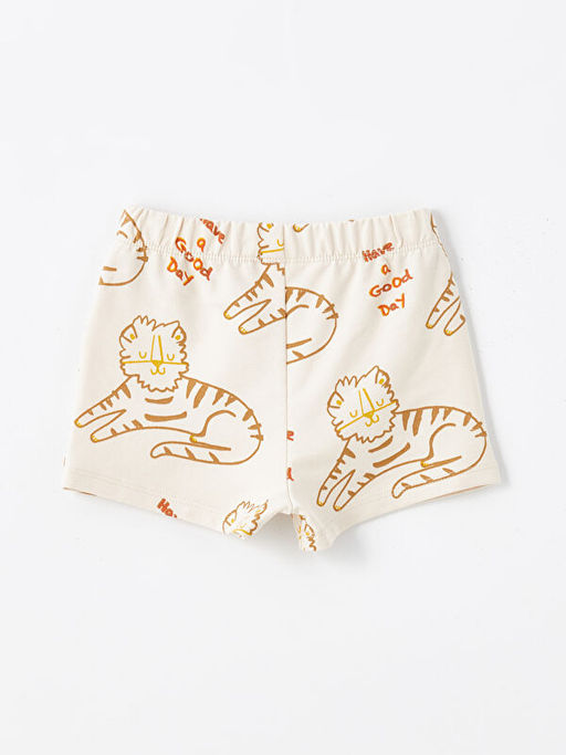 Beli Lastikli Bask?l? Erkek Bebek ?ort