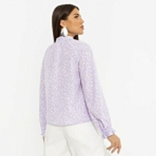 Блуза со сборками на рукавах, В лучшей роли (сиреневый) - Charutti фото 17