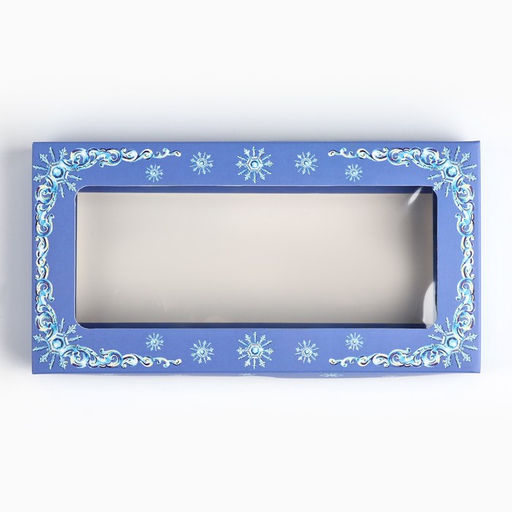 Цена за 5 шт. Коробка для шоколада новогодняя «Снежная сказка», с окном, 16×8×1.5 см