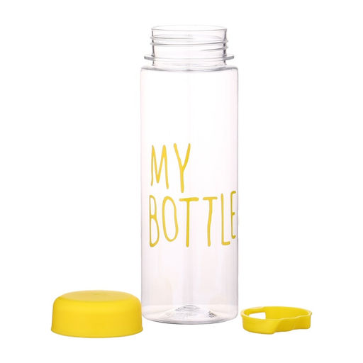 Бутылка для воды My bottle, 500 мл, 19.5×6 см, чехол в комплекте, жёлтая