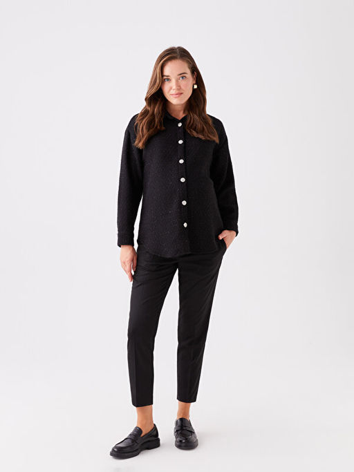 Kar?n Panelli Standart Fit Hamile Pantolon