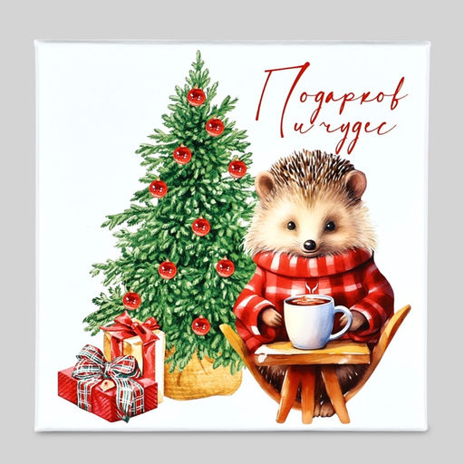 Набор новогодних подарочных коробок 10 в 1 Уютный Новый год, 10?10?628?28?15 см