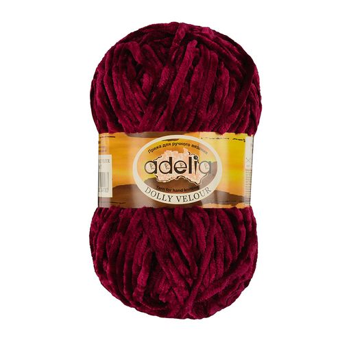 Пряжа ADELIA DOLLY VELOUR 100% микрополиэстер 5 шт. х 100 г 93 м  6 м
