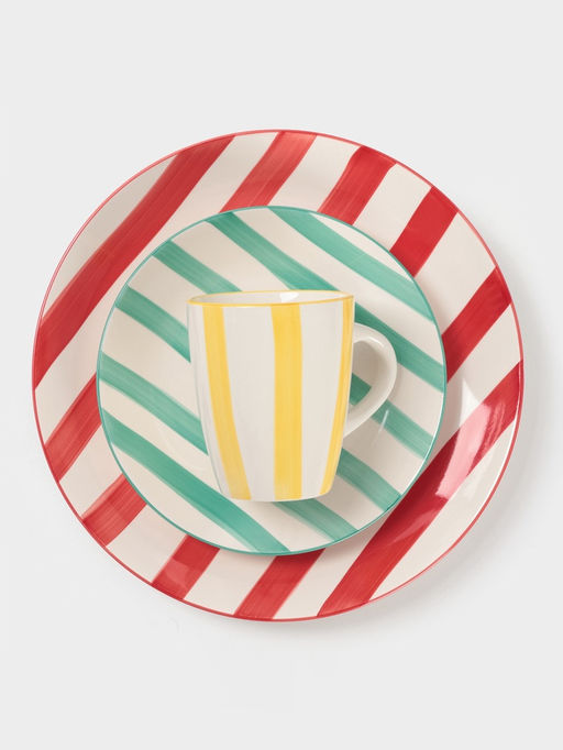 Тарелка глубокая Доляна «Райе», 600 мл, d=21 см, керамика, жёлтая