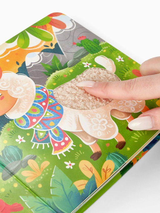 Книга детская тактильная «Зоопарк. Потрогай меня!», 12 стр., 7 вставок