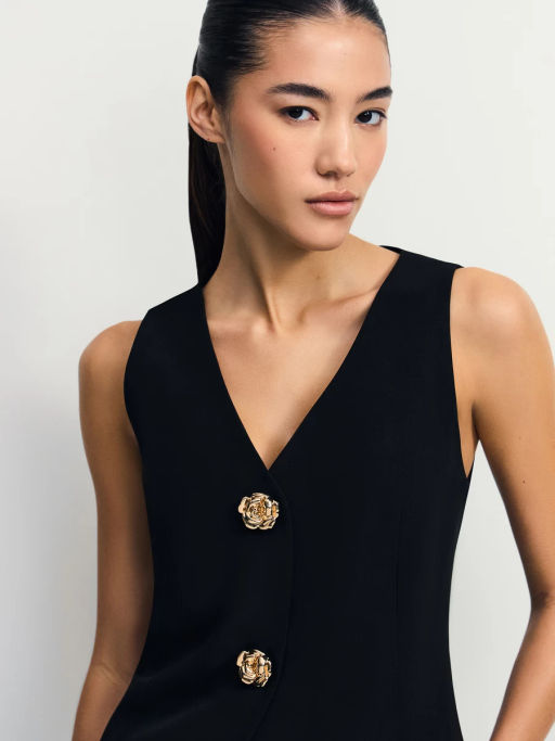 Костюмный жилет с декоративными пуговицами / Zarina