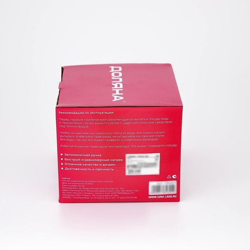 Чайник Доляна «Чёрная ночь», 2 л, со свистком, индукция, нержавеющая сталь, хромированный