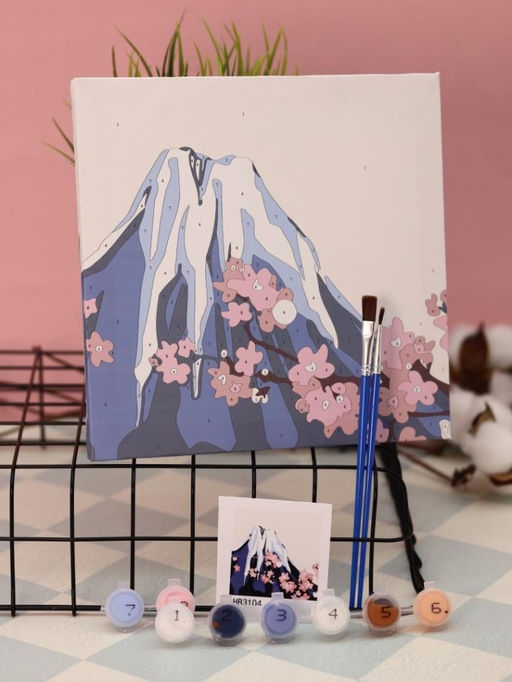 Картина по номерам на подрамнике Draw Me! Volcano, (20*20 см)