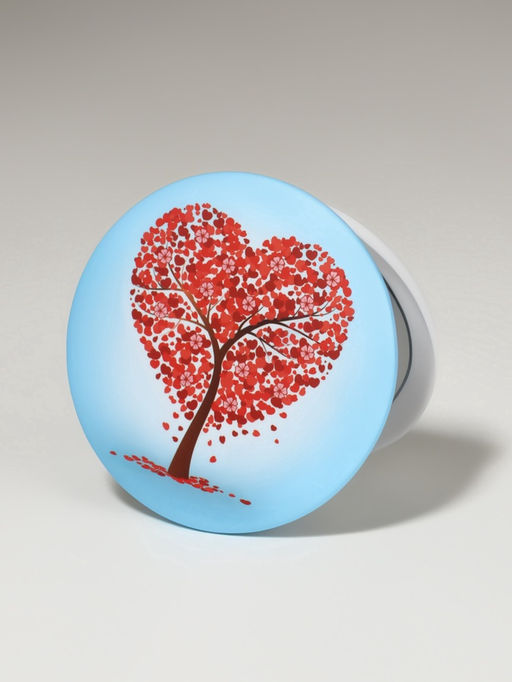 Цена за 3 шт. Зеркало складное «Деревья», d=7.5 см, с увеличением х2, голубой/красный