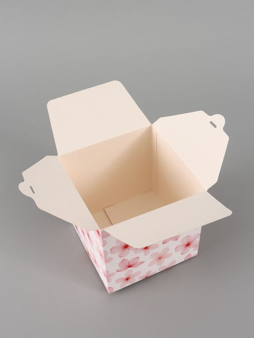 Цена за 10 шт. Коробка подарочная складная «Цветы», 12×12×12 см
