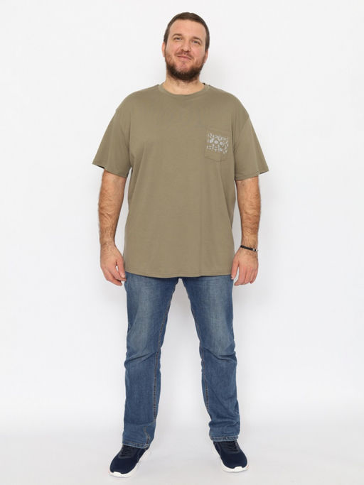 CRB wear/CWLM 60323-35 Футболка мужская,хаки/Ex.Cherubino  фото 2