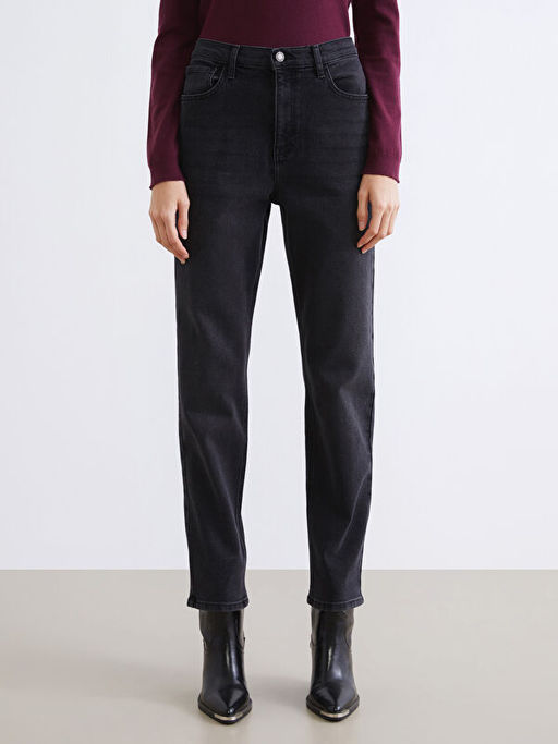 Mom Fit Kad?n Jean Pantolon