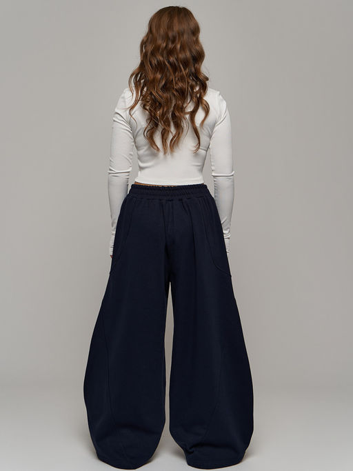 Брюки с начесом футер багги - Nota bene фото 11