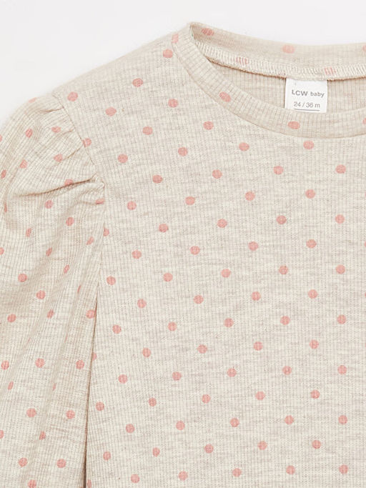 Bisiklet Yaka Uzun Kollu K?z Bebek Ti??rt - Waikiki фото 2