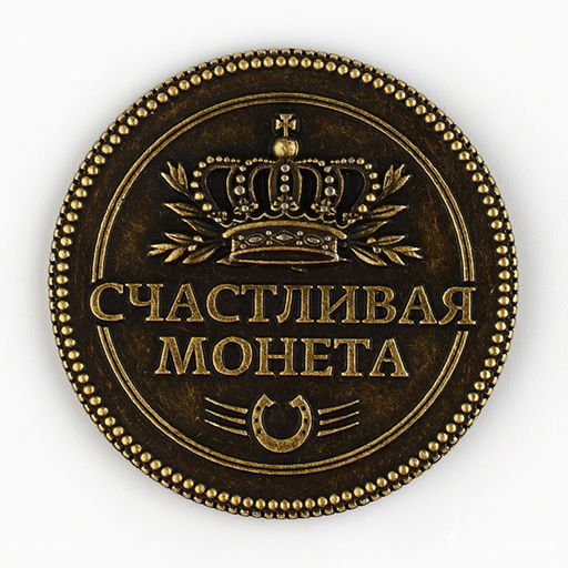 Цена за 2 шт. Монета сувенир «Золотая рыбка»