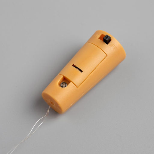 Гирлянда «Нить» 2 м роса с пробкой, IP20, серебристая нить, 20 LED, батарейки LR44×3 (в комплекте), свечение фиолетовое