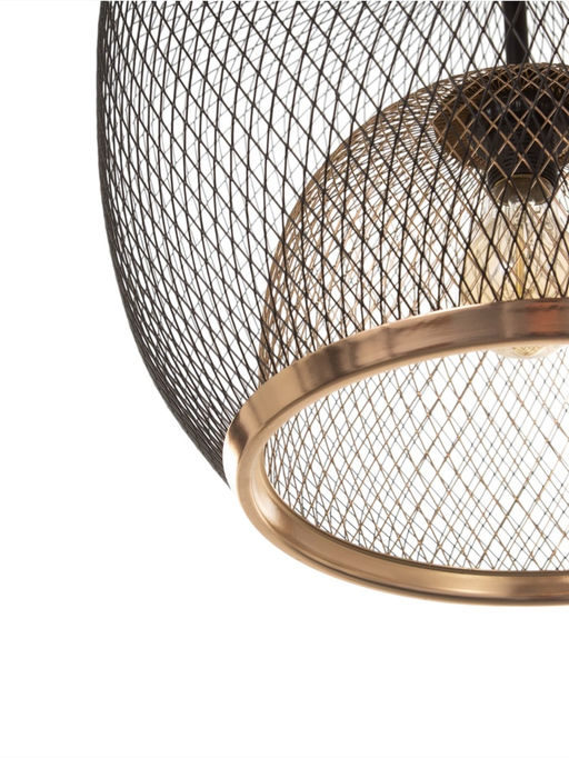 Светильник потолочный BayerLux Margarethe, 1×40 Вт, Е27, черный/золото, 35×35×36 см