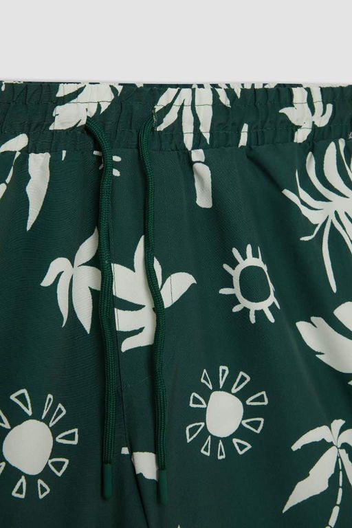 Короткие шорты для плавания стандартного кроя с рисунком - Defacto фото 9