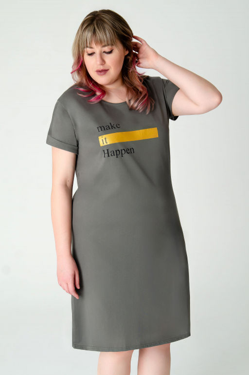 Арт. 4136 Туника женская 50-58 (5 шт) Цвет:полынь