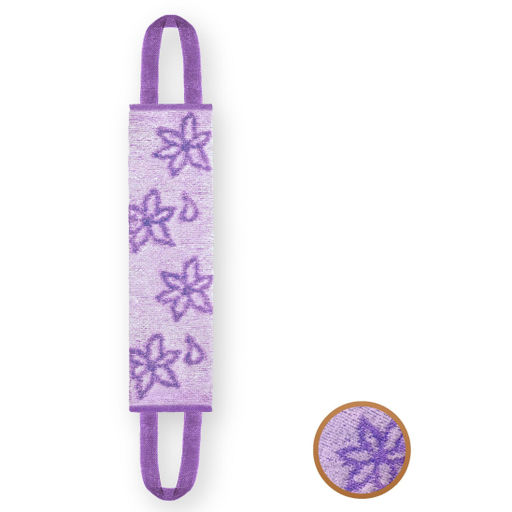 Мочалка массажная ММ 4412п Нейлоновая с ручками с принтом, цвет в ассортименте 15795-1 - Vival фото 3