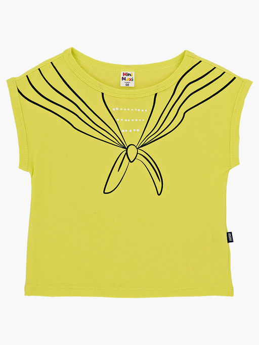 Футболка для девочки UD 2854 желтый - Mini maxi фото 4