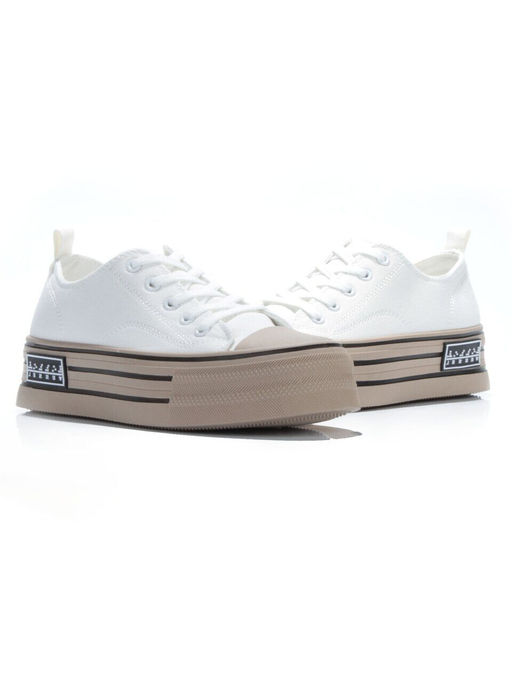 05-6036-12 WHITE/BROWN Кроссовки женские (искусственные материалы) - No name фото 12