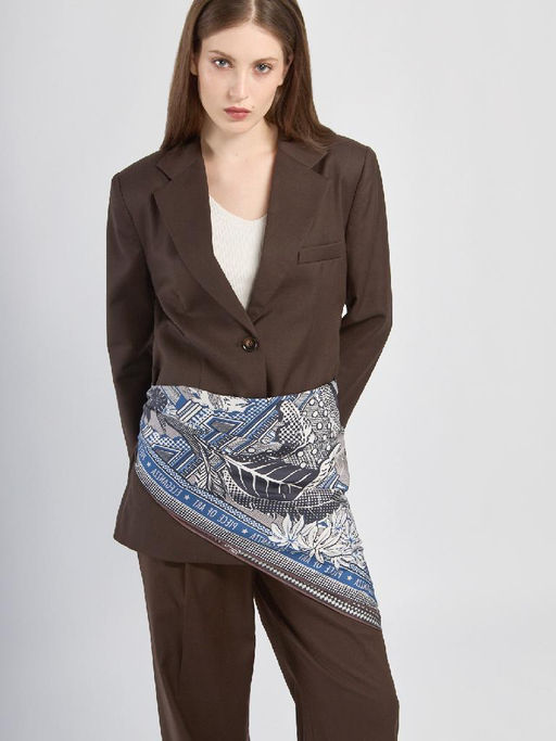 Платок жен. шелк 90х90 E04-8376-16 - Eleganzza фото 6