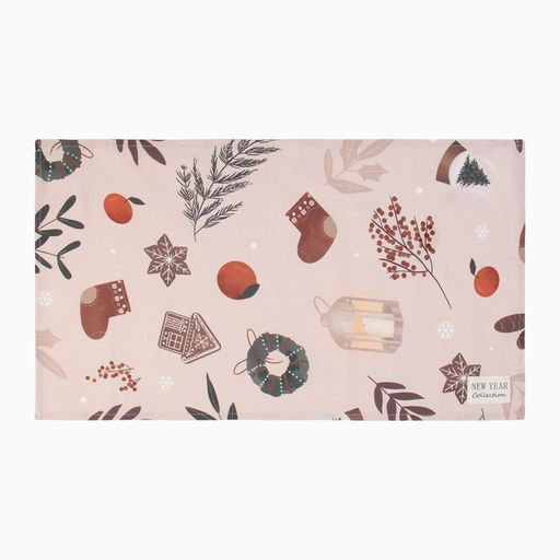 Полотенце Этель Новогодние украшения 40х73 см, 100% хл, саржа 190 г/м2  фото 2