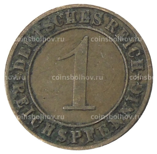 Монета 1 рейхспфенниг 1928 года A Германия