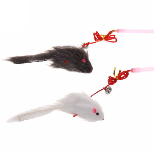 Цена за 3 шт. Игрушка для кошки на палочке "Поймай меня" 50*50см