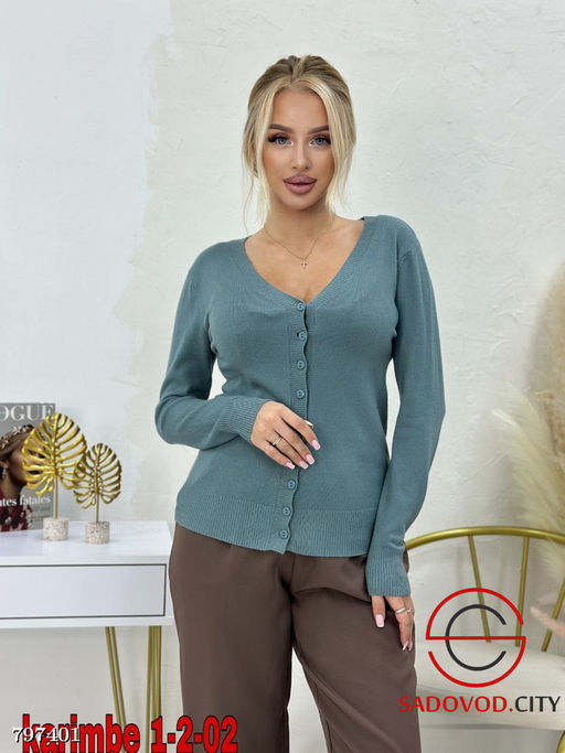 кофта женская на пуговицах - Bruno фото 3