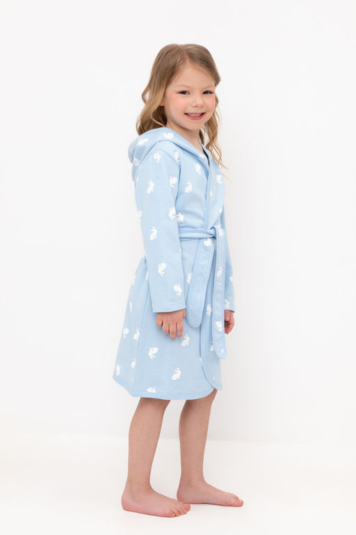 Crockid _ К 5763/небесно-голубой,кролики халат дет  фото 3