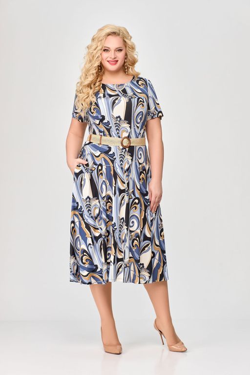 Блуза Swallow 803.2 черный+серебряный узор фото 831