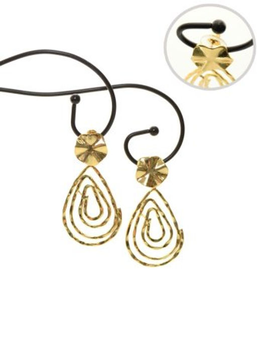 Серьги металл / 861 /уп 12/золото - Галеонтрейд фото 2