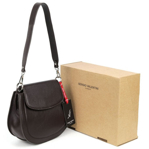 Женская кожаная сумка Sergio Valentini SV-768 Кофе фото 4
