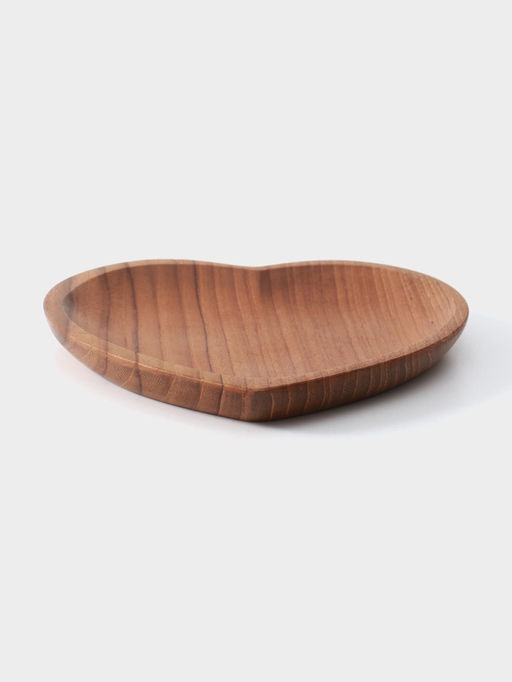 Тарелка Сердце, 16?16?2 см, тиковое дерево