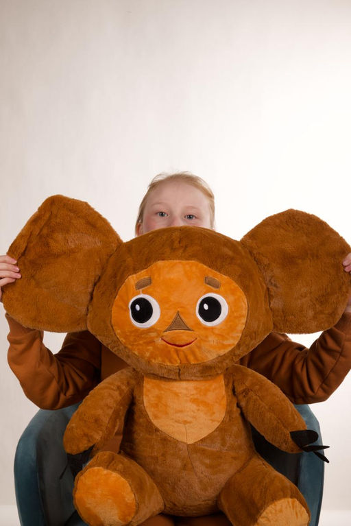 Чебурашка с пледом 100/110 см