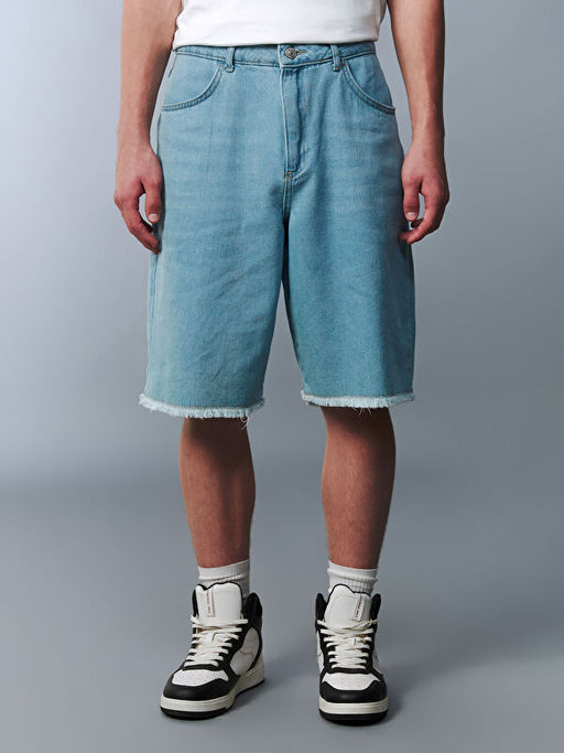 Gen? Erkek Jean Bermuda