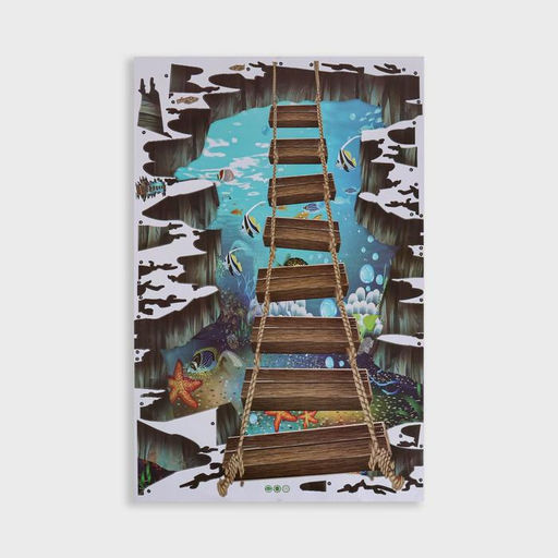 Интерьерная наклейка 3Д TAKE IT EASY «Мост над морем», 90×60 см