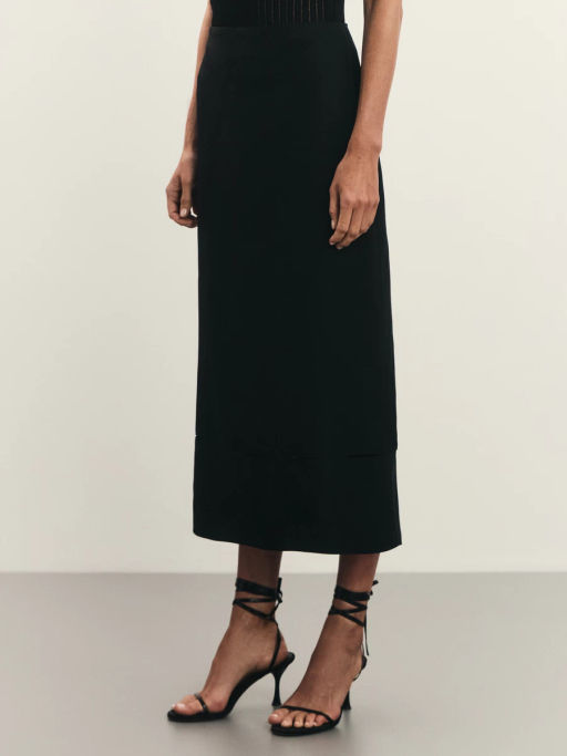 Юбка из тенселя с декоративным элементом / Zarina  фото 4